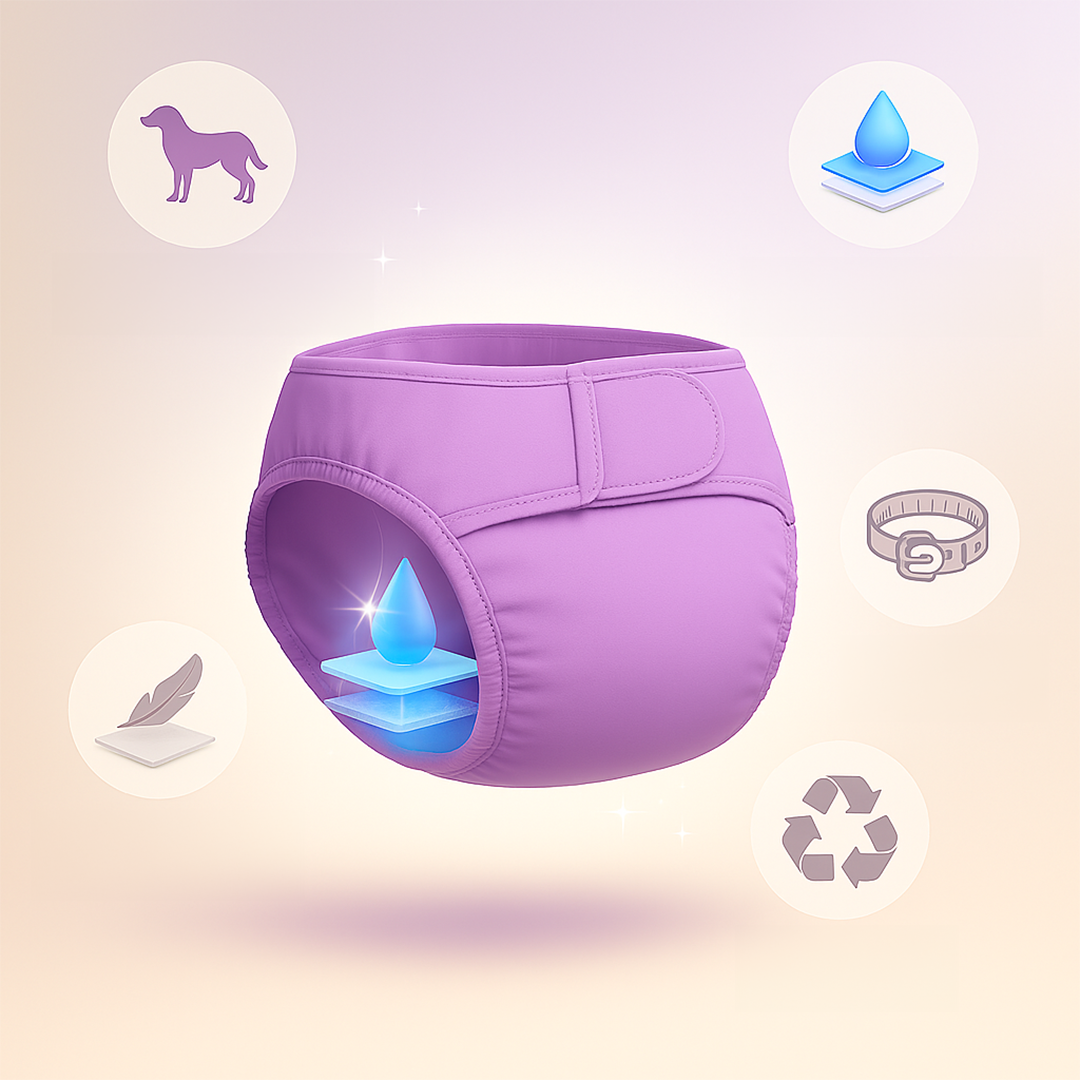 LunaWraps -  Premium Reusable Dog Nappies