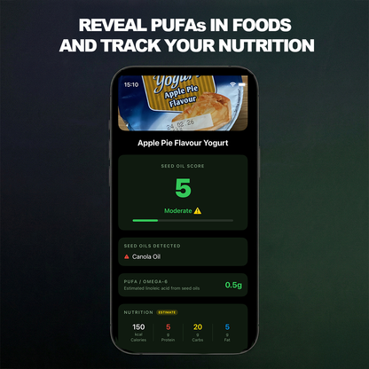 Track Inflammation, Reduce Brain Fog & Avoid Seed Oils (iOS ONLY)