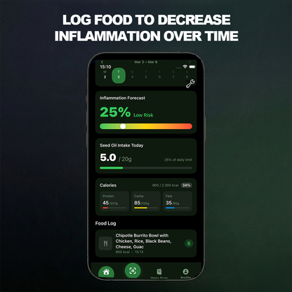 Track Inflammation, Reduce Brain Fog & Avoid Seed Oils (iOS ONLY)