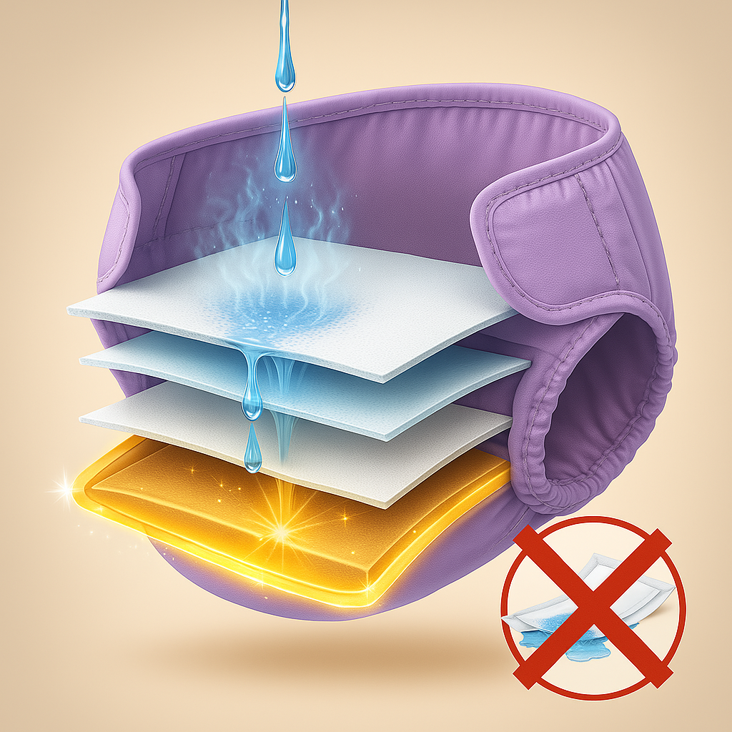 LunaWraps -  Premium Reusable Dog Nappies